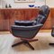 Lounge Swivel Chair with Footrest from Göte Möbel, Sweden, 1970s, Set of 2 10