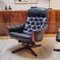 Lounge Swivel Chair with Footrest from Göte Möbel, Sweden, 1970s, Set of 2 7
