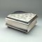 Art Deco Zigarettenschachtel mit Deckel aus Silber und schwarzer Emaille von WMF Ikora 7