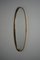 Espejo ovalado grande de latón, años 50, Imagen 6