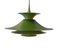 Dark Green Radius Pendant Lamp by Eric Balslev for Fog & Mørup, Denmark, 1970s, Image 1