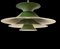 Dark Green Radius Pendant Lamp by Eric Balslev for Fog & Mørup, Denmark, 1970s 6