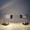 Mid-Century Modern Table Lamps in Brass by Mathieu Matégot, 1950s, Set of 2 3