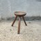 Early 20th Century Wood Milking Stool 2