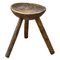 Early 20th Century Wood Milking Stool 1