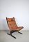 Siesta Sessel aus cognacbraunem Leder von Ingmar Relling für Westnofa, 1960er 2