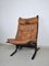 Siesta Lounge Chair in Cognac Brown Leather by Ingmar Relling for Westnofa, 1960s 5