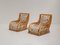 Italian Vivai Del Sud Style Lounge Chairs in Pierre Frey Fabric, 1970s, Set of 2 8