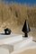 Black 52 Decorative Object and Table Mirror in Bucchero by Studio Lievito + Maddalena Vantaggi, Image 2