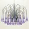 Murano Glass Teardrop Waterfall Chandelier, Italy, 1970s, Image 2