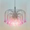 Murano Glass Teardrop Waterfall Chandelier, Italy, 1970s 6