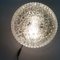 Large Clear Bubble Glass Flush Mount in the Style of Helena Tynell, 1990s 7