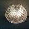 Große Deckenlampe aus klarem Bubble Glas im Stil von Helena Tynell, 1990er 5