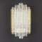 Wandlampe aus Eisglas von Doria Leuchten, Deutschland, 1960er 3
