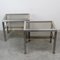 Steel and Brass Tables, 1970s, Set of 2 4