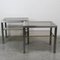 Steel and Brass Tables, 1970s, Set of 2 3