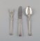 Art Deco No. 7. Lunch Service in Silver for 10 by Hans Hansen, 1930s, Set of 32 2