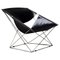 Butterfly Chair in Black Leather Pierre Paulin for Artifort, 1960s 1