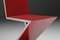 Rot lackierter Zig Zag Stuhl von Gerrit Thomas Rietveld für Cassina 10