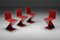 Red Laquer Zig Zag Chair by Gerrit Thomas Rietveld for Cassina 3