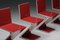 Chaise Zig Zag en Laque Rouge par Gerrit Thomas Rietveld pour Cassina 7