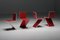 Silla Zig Zag lacada en rojo de Gerrit Thomas Rietveld para Cassina, Imagen 2