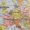 Mappa dell'Europa da parete, Francia, anni '60, Immagine 2