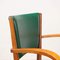 Beech and Faux Leather Chair, 1960s 3