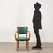 Beech and Faux Leather Chair, 1960s, Image 2