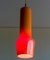 Lampe à Suspension en Verre Orange par Massimo Vignelli pour Venini, 1955 5