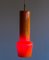 Lampe à Suspension en Verre Orange par Massimo Vignelli pour Venini, 1955 6