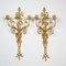 Large Louis XVI Three-Light Candle Sconces with Rams' Heads, 19th Century, Set of 2, Image 3