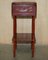 Anglo-Japanese Red Lacquer Sewing Table with Famboo Legs and Fitted Interior 12