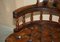 Chesterfield Directors Chair in Brown Leather, 1930s 11