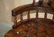 Chesterfield Directors Chair in Brown Leather, 1930s, Image 11