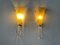 Mid-Century Green Curved Glass Sconces, Germany, 1950s, Set of 2, Image 2