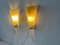 Mid-Century Green Curved Glass Sconces, Germany, 1950s, Set of 2 10