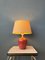 Lampe de Bureau en Terracota avec Abat-Jour en Textile Beige, 1970s 6