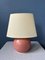 Lámpara de escritorio pequeña en rosa, años 70, Imagen 7