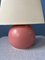 Lámpara de escritorio pequeña en rosa, años 70, Imagen 9