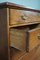 Antique English Wooden Campaign Chest of Drawers, Image 14