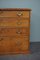 Antique English Wooden Campaign Chest of Drawers, Image 6