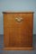 Antique English Wooden Campaign Chest of Drawers, Image 2