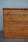 Antique English Wooden Campaign Chest of Drawers, Image 5