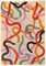 Triptyque Natalia Roman, Tons Pastel Chauds, 2022, Acrylique sur Papier Aquarelle 5