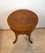 Biedermeier Walnut Round Three-Legged Side Table, South Germany, 1820s 5