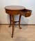 Biedermeier Walnut Round Three-Legged Side Table, South Germany, 1820s 13