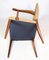Light Leather and Mahogany Armchair by Jacob Kjær, 1950s, Image 8