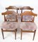 Teak Dining Chairs with Grey Fabric Seats by Hans Olsen, 1960s, Set of 4 4