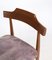 Teak Esszimmerstühle mit grauen Stoffsitzen von Hans Olsen, 1960er, 4er Set 7